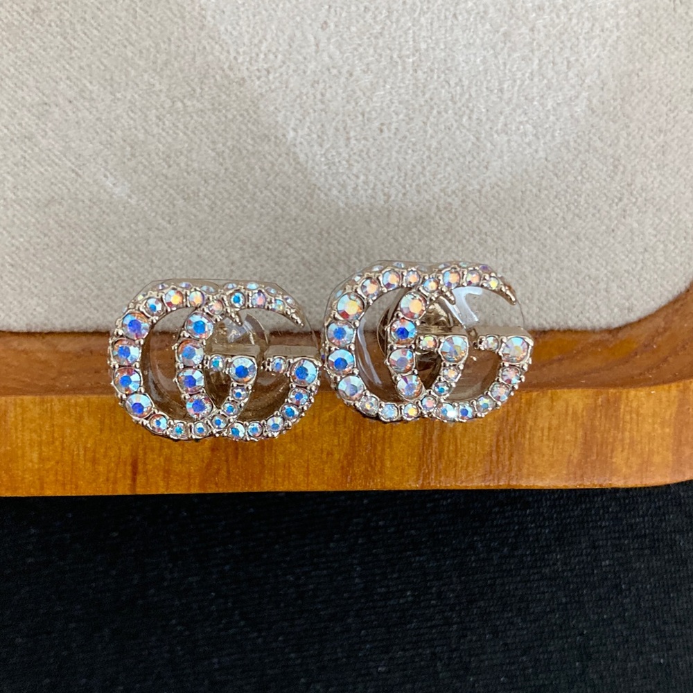 Gucci Silver Crystal Earrings